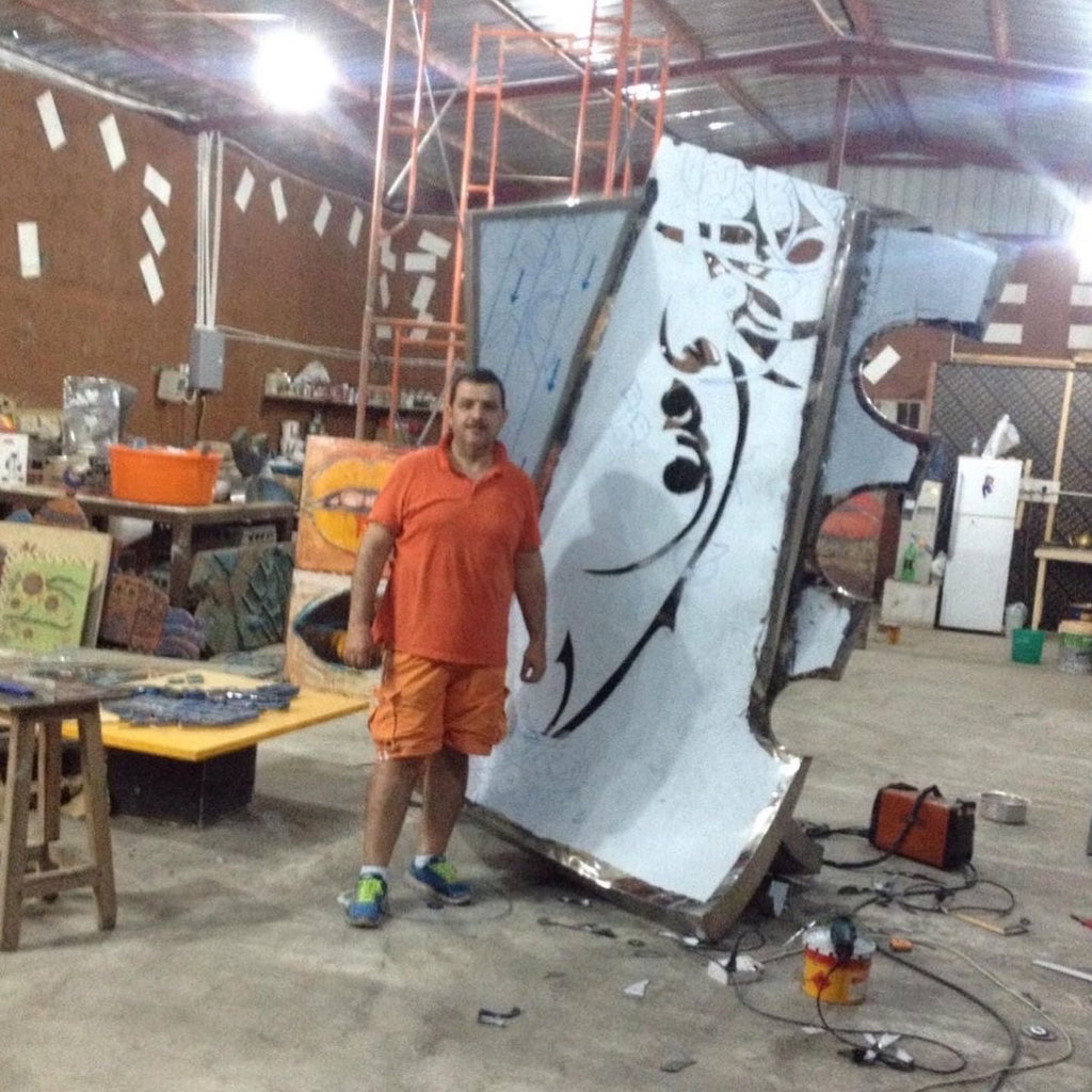Steel Sculptures — Arabic Calligraphy & Horses