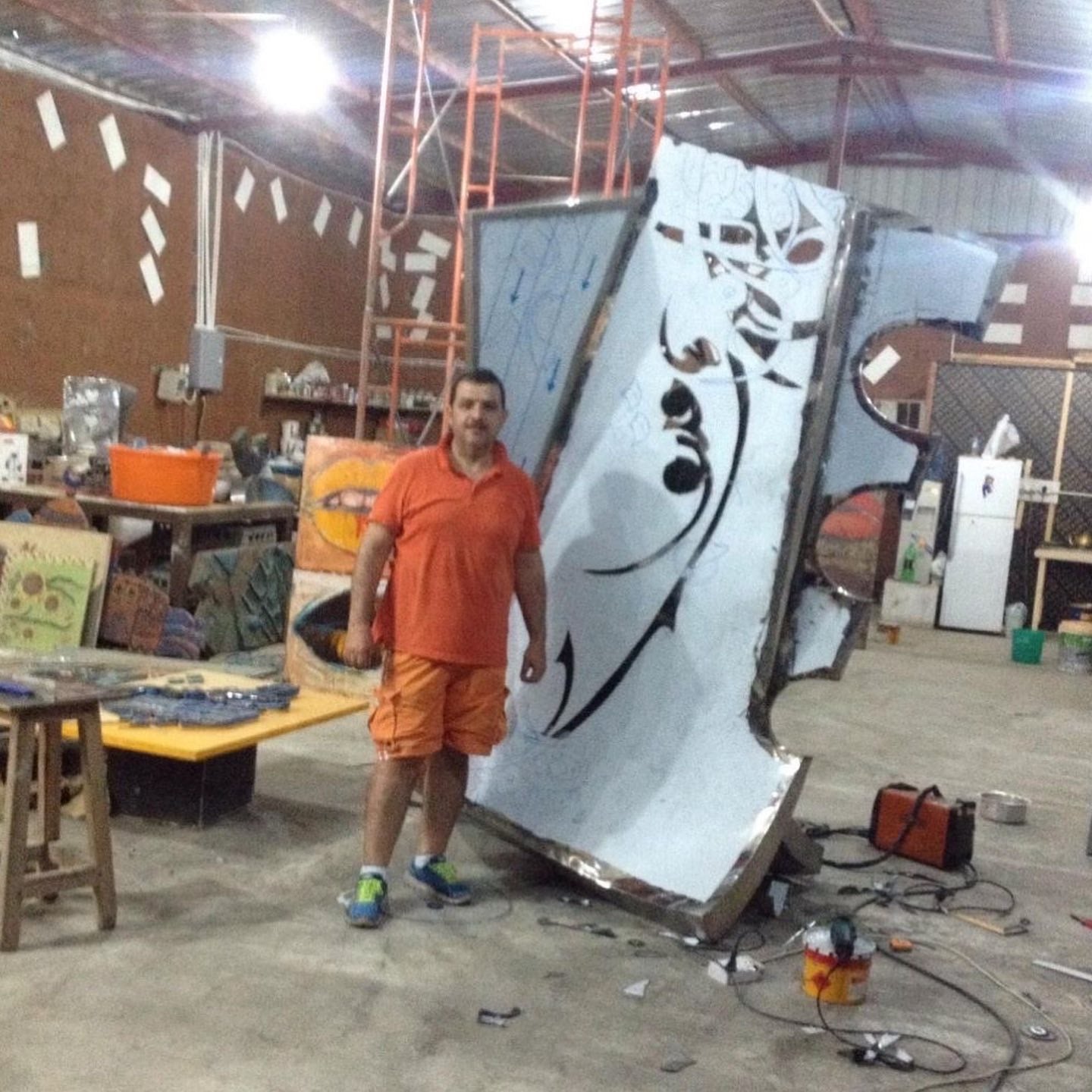 Steel Sculptures — Arabic Calligraphy & Horses