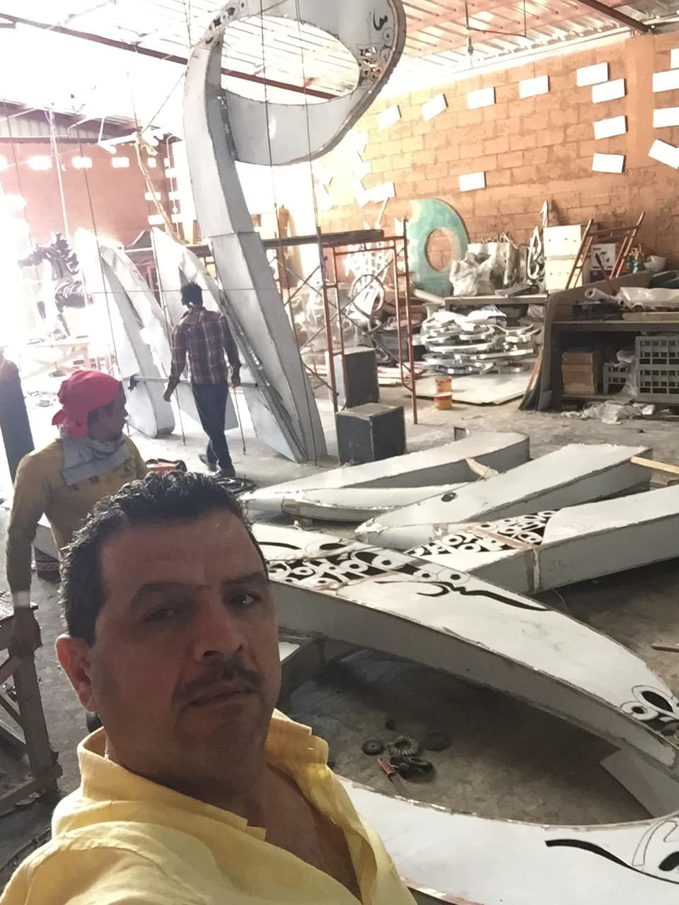 Steel Sculptures — Arabic Calligraphy & Horses