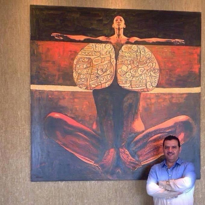 Acrylic Paintings — Dancing Figures & Arabic Calligraphy