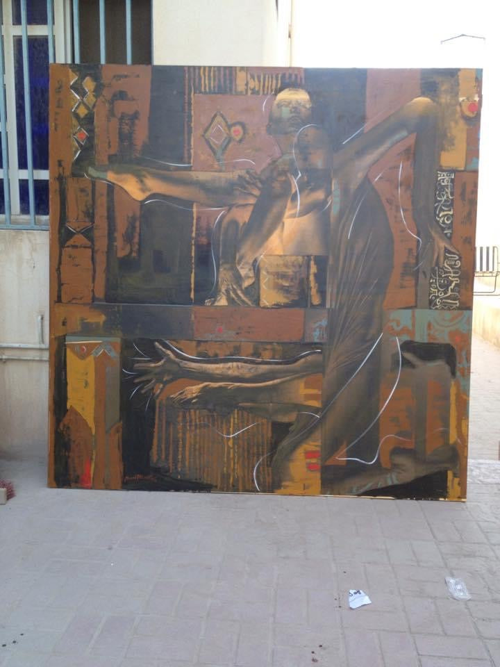 Acrylic Paintings — Dancing Figures & Arabic Calligraphy