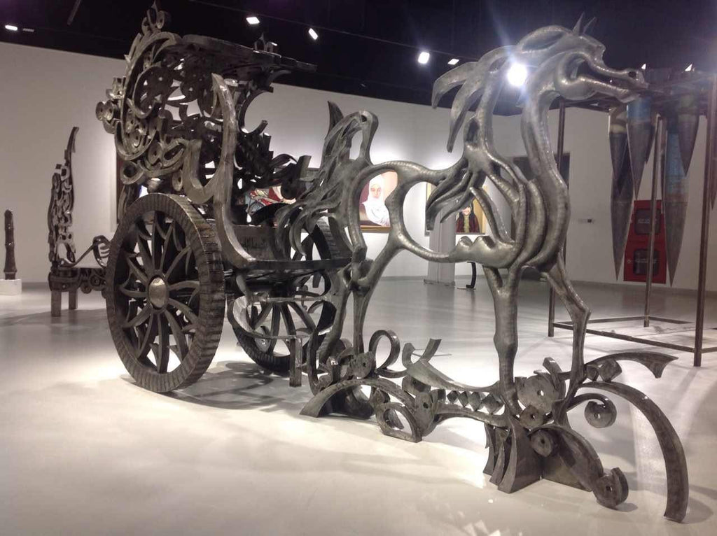Dancing Horses & Arabic Letters — Sculpture by Ahmed Allawi