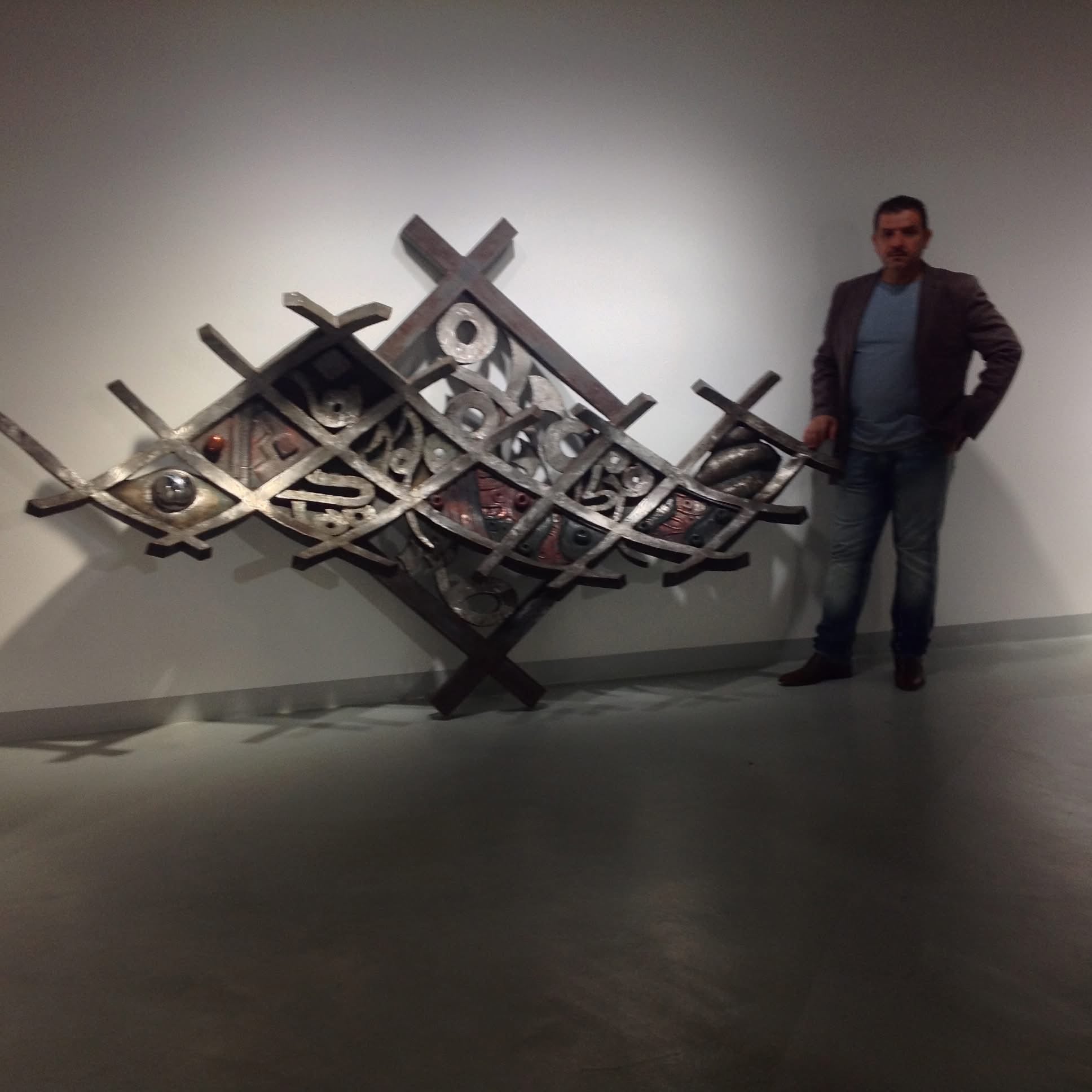 Dancing Horses & Arabic Letters — Sculpture by Ahmed Allawi