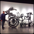 Dancing Horses & Arabic Letters — Sculpture by Ahmed Allawi