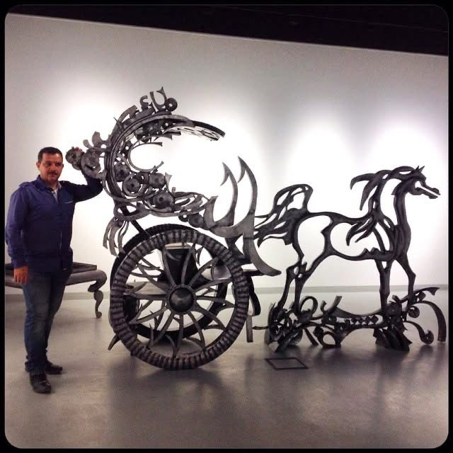 Dancing Horses & Arabic Letters — Sculpture by Ahmed Allawi